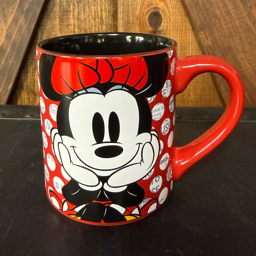 Disney Red and Black Minnie Mouse Mug